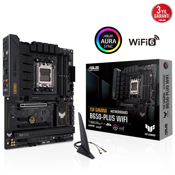 ASUS TUF GAMING B650-PLUS WIFI-6E DDR5 HDMI-DP PCIE 4.0 AM5 ATX 