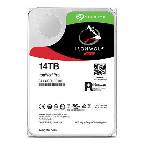 SEAGATE 14TB IRONWOLF PRO ST14000NE0008 256MB 7200RPM NAS DİSKİ