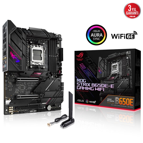 ASUS ROG STRIX B650E-E GAMING WIFI-6E DDR5 HDMI DP PCIe 16X v5.0 AM5 ATX