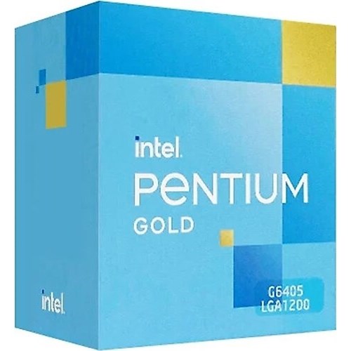 INTEL PENTIUM GOLD G6405 4MB 2çekirdekli O/B UHD VGA 1200p 58w Kutulu+Fanlı                         