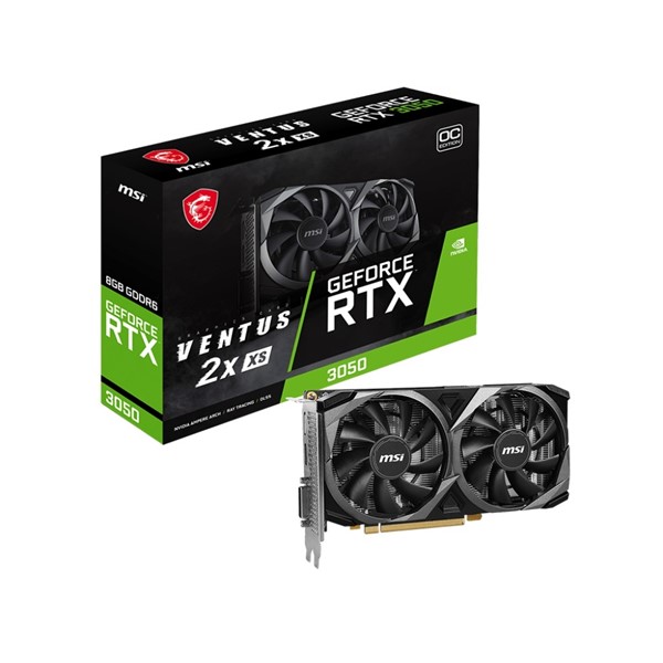 MSI 8GB RTX3050 VENTUS 2X XS 8G OC GDDR6 128bit PCIE 4.0