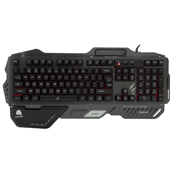 Rampage Chief Siyah USB Gaming US Layout Multimedia Klavye