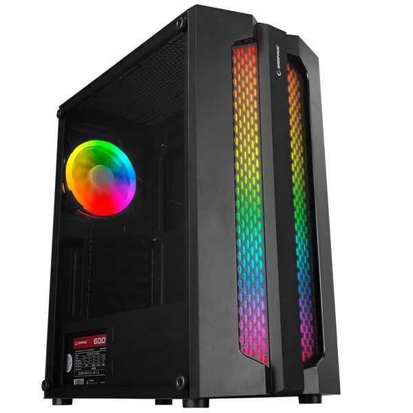 RAMPAGE 600W 80+ X-BASE Gaming Mid-Tower PC Kasası	