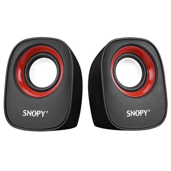 Snopy SN-120 2.0 Siyah/Kırmızı USB Speaker