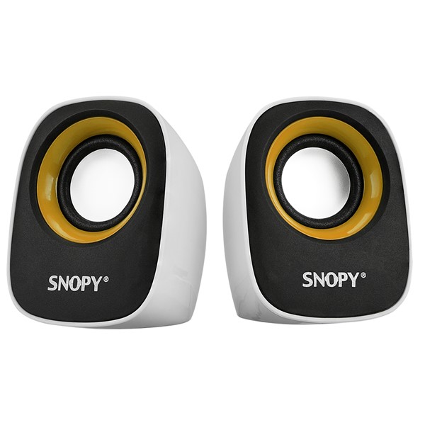 Snopy SN-120 2.0 Beyaz/Sarı USB Speaker