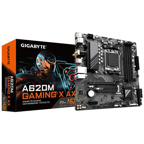 GIGABYTE A620M GAMING X AX DDR5 HDMI PCIE 4.0 AM5 mATX