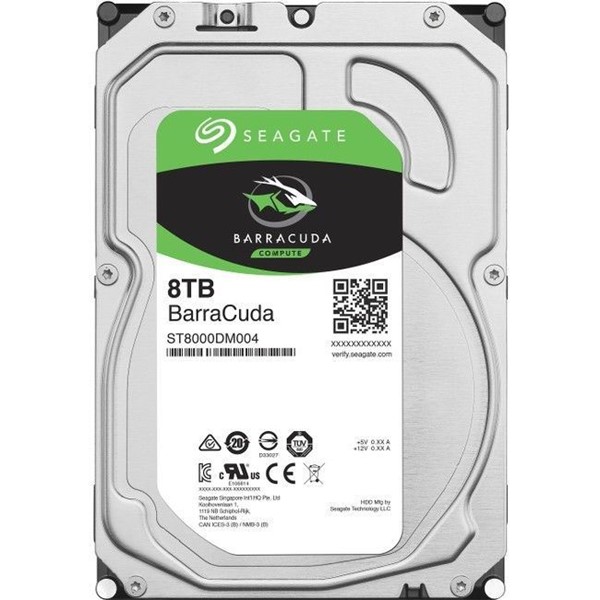 SEAGATE 8TB 3.5'' BARRCUDA ST8000DM004 5400RPM 256MB SATA-3 P DİSKİ