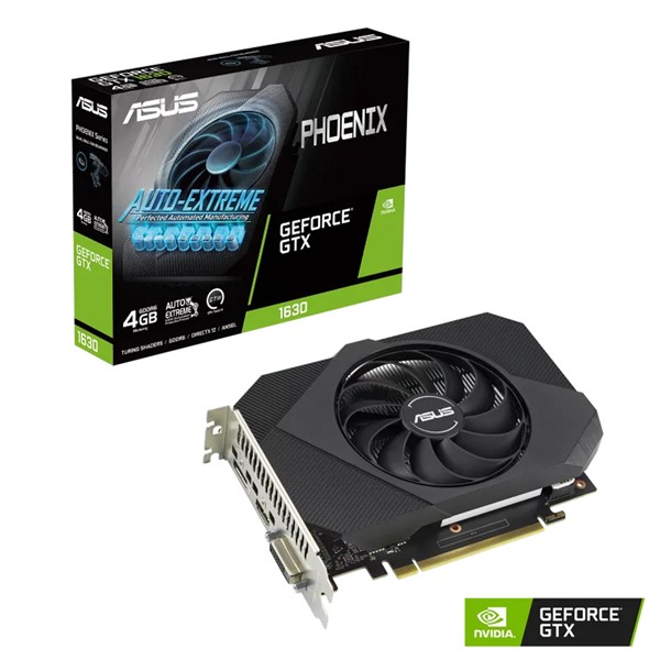 ASUS 4GB PH-GTX1630-4G GDDR6 64bit HDMI-DP-DVI PCIE 3.0