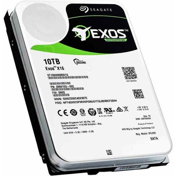 SEAGATE 10TB EXOS X18 ST10000NM018G 256MB 7200RPM SATA-3 NAS VE GÜVENLİK DİSKİ