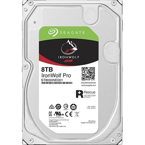 SEAGATE 8TB IRONWOLF PRO ST8000NE001 7200RPM 256MB SATA-3 NAS DİSKİ