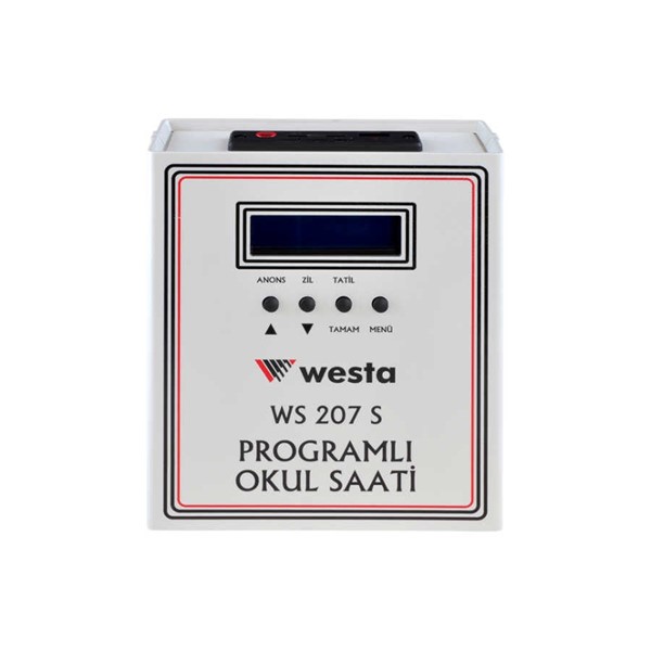 WESTA WS-207 USB GİRİŞLİ AKILLI OKUL SAATİ