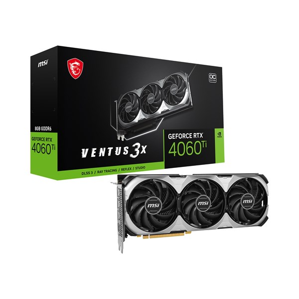 MSI RTX4060TI 8GB VENTUS 3X OC GDDR6 128bit HDMI DP PCIe 4.0