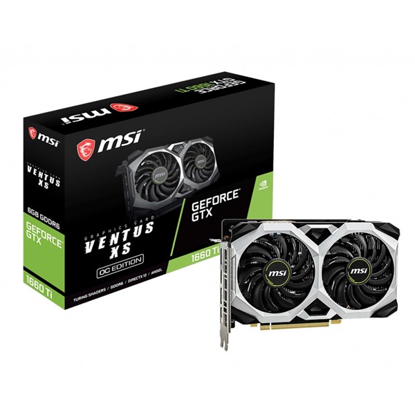 MSI GTX1660TI 6GB VENTUS 6G OC GDDR6 192bit HDMI 3X DP PCIe 16X v3.0 