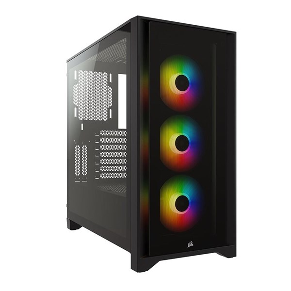 CORSAIR 4000X CX-9011204-WW 3-RGB FANLI GAMING MID TOWER PC KASASI