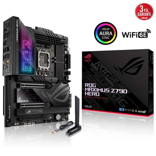 ASUS ROG MAXIMUS Z790 HERO DDR5 HDMI-DP PCIE 4.0 1700p ATX