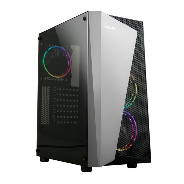 ZALMAN S4 PLUS(BL) 4-RGB FANLI GAMING MID-TOWER PC KASASI