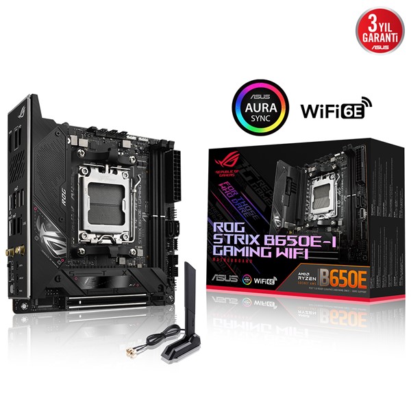 ASUS ROG STRIX B650E-I GAMING WIFI-6E DDR5 HDMI-DP PCIE 4.0 AM5 mITX