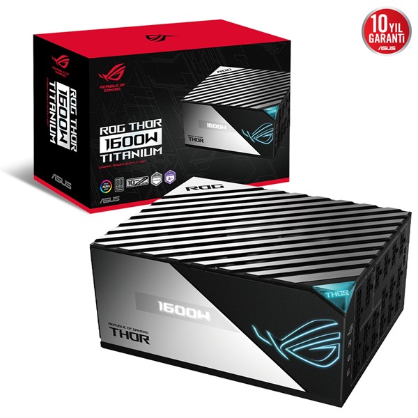 ASUS 1600W 80+ TITANIUM ROG THOR 1600T PCIE 5.0 TAM MODÜLER POWER SUPPLY