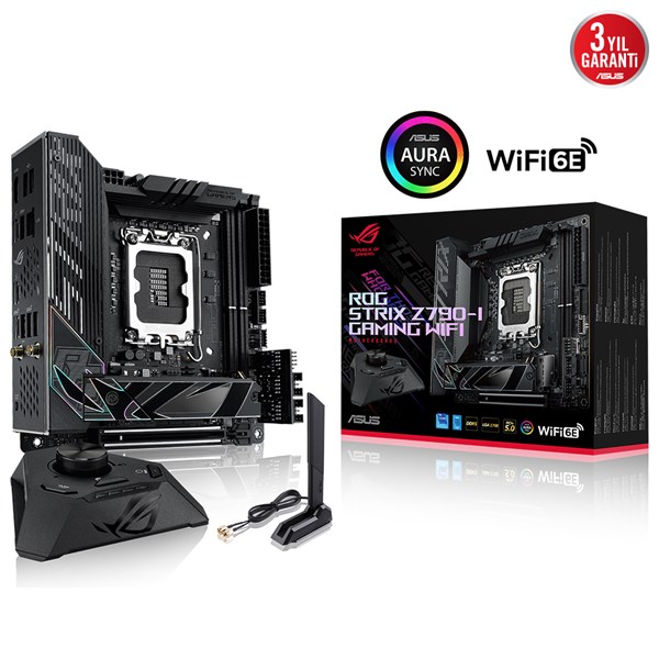 ASUS ROG STRIX Z790-I GAMING WIFI-6E DDR5 HDMI-DP PCIE 4.0 1700p mITX