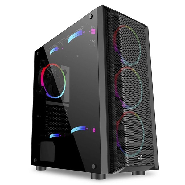 GAMEBOOSTER 650W 80+ BRONZE GB-GH008BB GAMING MID-TOWER PC KASASI