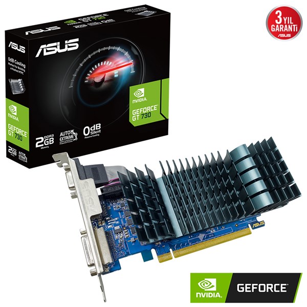 ASUS 2GB GT730-SL-2GD3-BRK EVO DDR3 64bit HDMI DVI PCIe 16X v2.0	