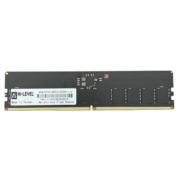 HI-LEVEL 8GB DDR5 4800MHZ CL40 PC RAM VALUE HLV-PC38400D5-8G