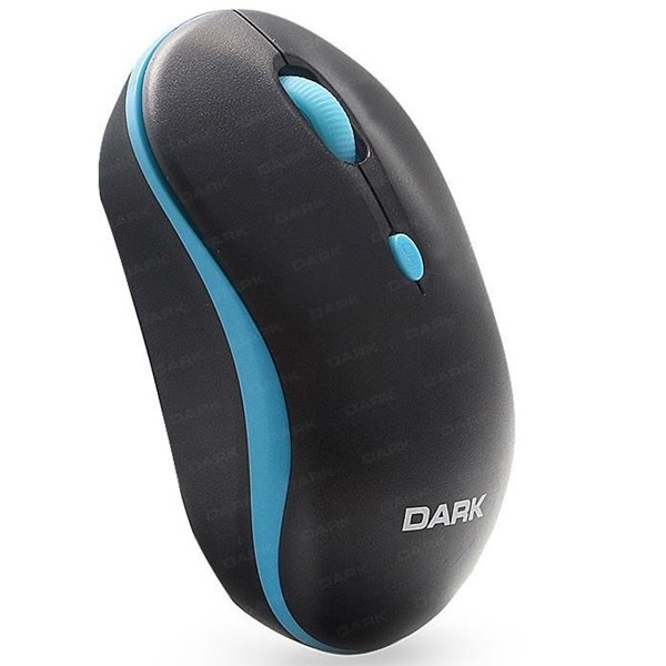 DARK DK-AC-MSW100B Nano Alıcılı Kablosuz 2.4Ghz Siyah-Mavi Mouse