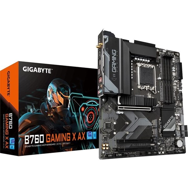 GIGABYTE B760 GAMING X AX WIFI-6E DDR4 HDMI-DP PCIE 4.0 1700p mATX