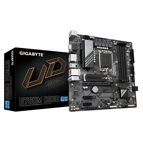 GIGABYTE B760M-DS3H DDR5 HDMI-DP PCIE 4.0 1700p mATX