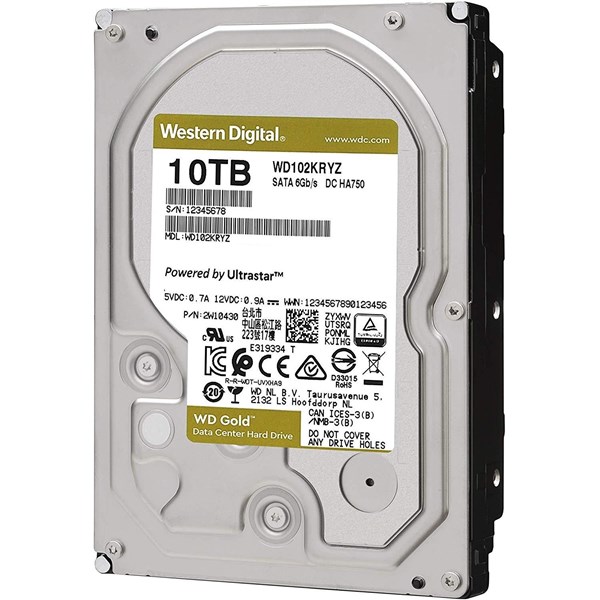 WD 10TB GOLD ENTERPRISE WD102KRYZ 256MB 7200RPM NAS GÜVENLİK DİSKİ