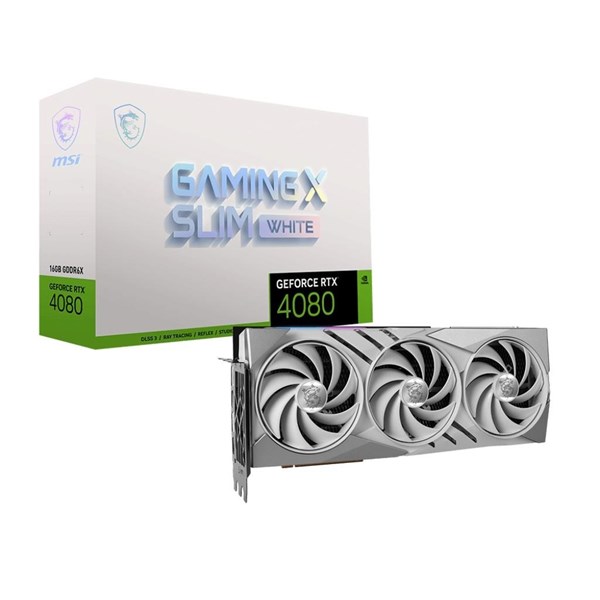 MSI 16GB RTX4080 GAMING X SLIM WHITE GDDR6X 256bit HDMI-DP PCIE 4.0