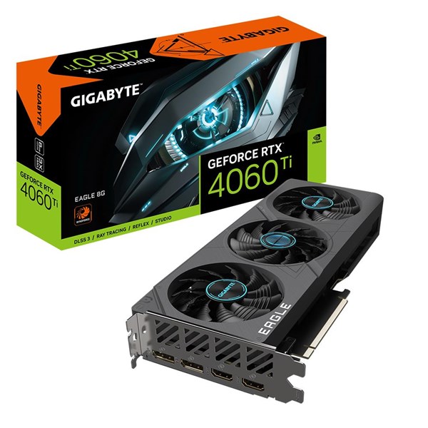 GIGABYTE 8GB RTX4060TI EAGLE GV-N406TEAGLE 8GD GDDR6 128bit HDMI-DP PCIE 4.0