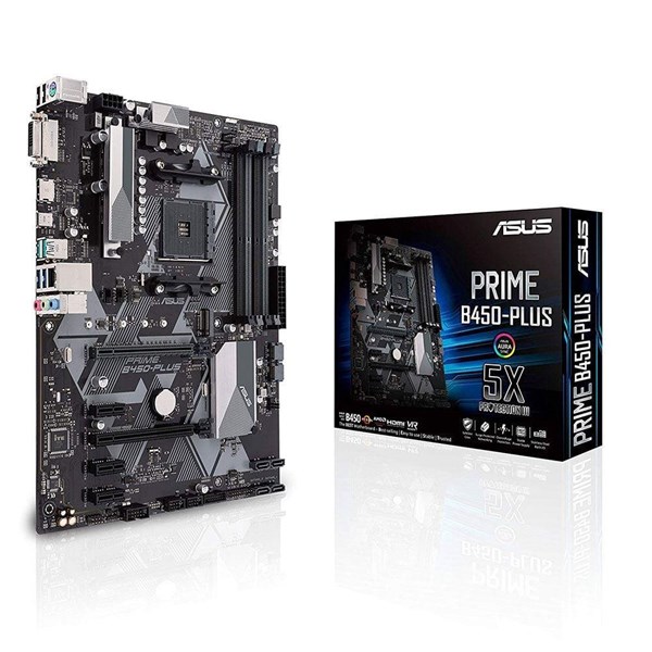 ASUS PRIME B450-PLUS DDR4 HDMI-DVI TYPE-C PCIE 3.0 AM4 ATX