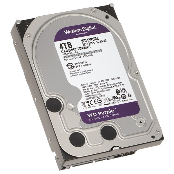 WD 4TB PURPLE WD43PURZ 256MB 5400RPM SATA-3 GÜVENLİK DİSKİ