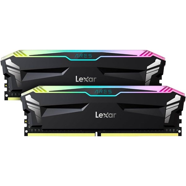 LEXAR 32GB (2X 16GB) DDR4 3200MHZ CL16 RGB DUAL KIT PC RAM ARES LD4BU016G-R3600GDLA