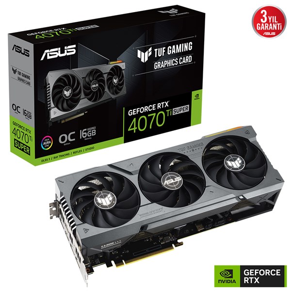 ASUS RTX4070TI SUPER 16GB TUF RTX4070TIS-O16G GAMING GDDR6X 256bit HDMI DP PCIe 4.0	