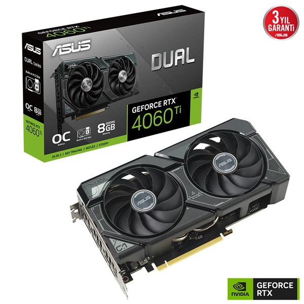 ASUS 8GB DUAL-RTX4060TI-O8G-SSD GDDR6 128bit HDMI-DP PCIE 4.0