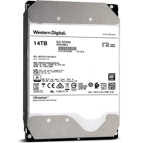 WD 14TB ULTRASTAR DC HC530 0F31284 256MB 7200RPM ENTERPRISE NAS-GÜVENLİK DİSKİ