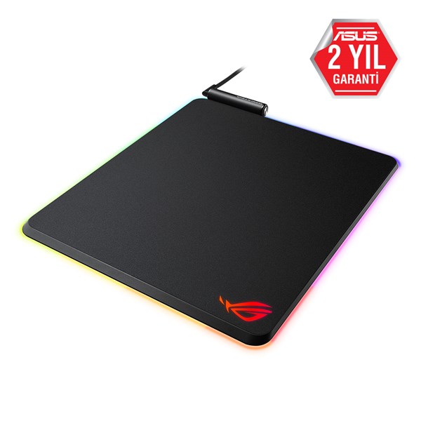 Asus Rog Balteus Qı Rgb Gamıng Mouse Pad Aura Sync Rgb Sert Yüzey Usb Geçişi Kaymaz Kauçuktan Taban Kablosuz Sarj