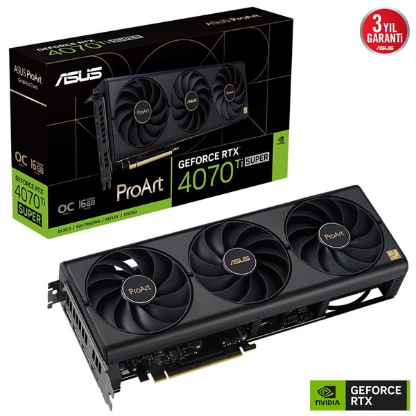 ASUS RTX4070TI SUPER 16GB PROART RTX4070TIS-O16G GDDR6X 256bit HDMI DP PCIe 4.0