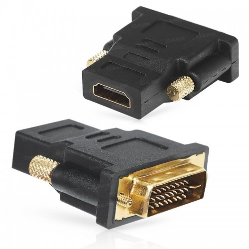 DARK DK-HD-AFHDMIXMDVI HDMI-DVI (24+1) Görüntü Adaptörü Siyah