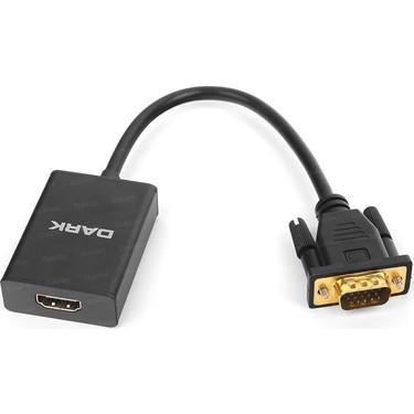 DARK DK-HD-AVGAXHDMI2 VGA-HDMI AKTİF Dönüştürücü Sesli