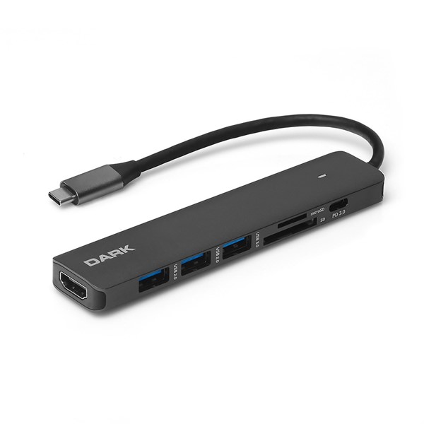 DARK DK-AC-U31X42 5port Type-C & HDMI,USB 3.0 Kart Okuyucu Dönüştürücü Çevirici HUB