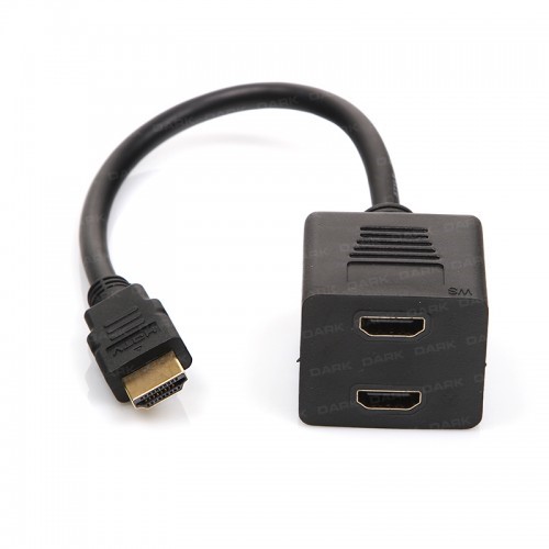 DARK DK-HD-AMX2F HDMI-2x HDMI Görüntü Adaptörü Siyah