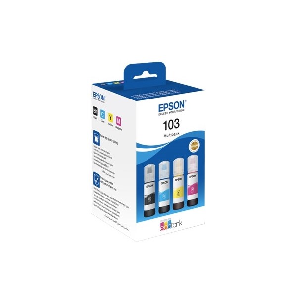 Epson C13t00s64a (103) 4 Renk Renkli Multıpack L5190/L3160/ L3156/ L3151/ L3150/ L3111/ L3110/ L1110