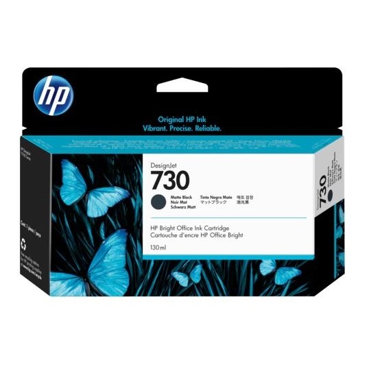 Hp P2v65a (730) Mat Sıyah 130 Ml Genıs Format Murekkep Kartusu