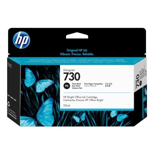 Hp P2v67a (730) Fotoğraf Siyahı 130 Ml Genıs Format Murekkep Kartusu