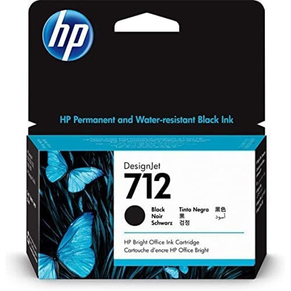 Hp 3Ed70a (712) Sıyah 38 Ml Genıs Format Murekkep Kartusu