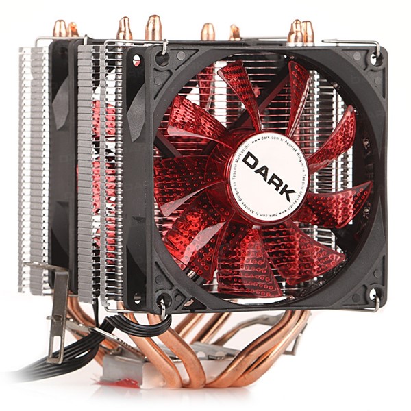 DARK Freezer X94RD DKCCX94RD LED Hava Soğutmalı  Dual Fan İşlemci Fanı 