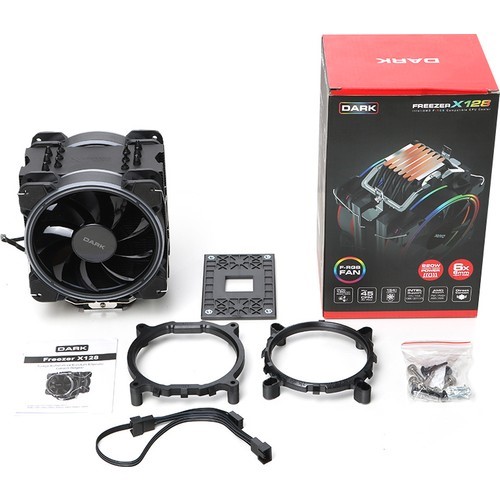 DARK 120mm Dual Fan FREEZER X129 RGB Hava Soğutmalı AM5-1200p İşlemci Fanı